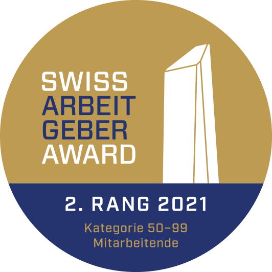 ARCOLOR - Swiss Arbeitgeber Award 2021 - Kategorie 50-99 Mitarbeitende